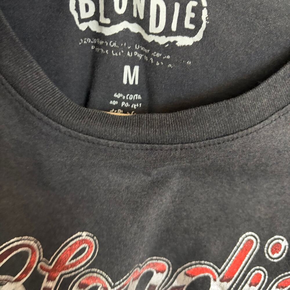 Blondie Fade Away and Radiate Graphic Band Tee - Charcoal Gray Size Medium - Picture 2 of 4